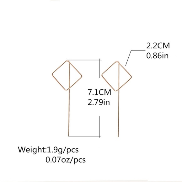 Minimalist Geometric Earrings - Picture 2 of 7